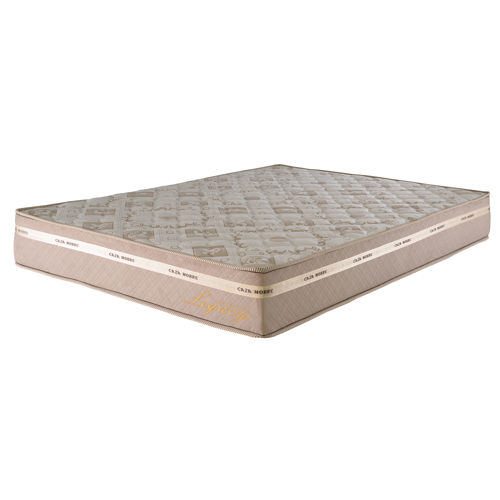 Colchão Casal Legacy Bege com Espuma D28 138x188x25 cm Caza Nobre