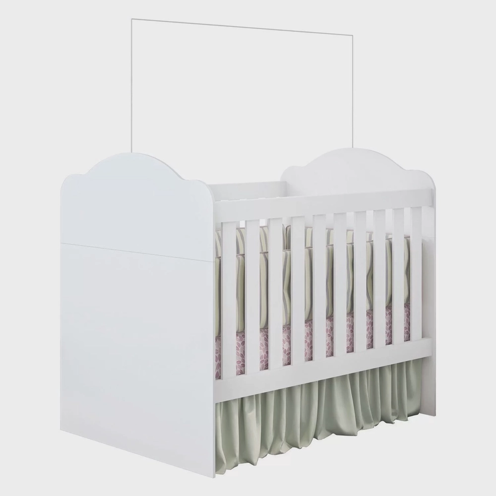 Berço Mini Cama Yupe Branco 70x130 Estrela, , large image number 3