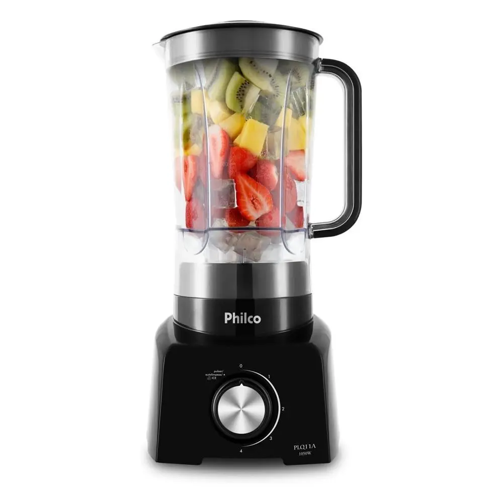 Liquidificador Philco Preto 4 Velocidades + Pulsar 2,7L PLQ11A 220V 1050W, , large image number 2