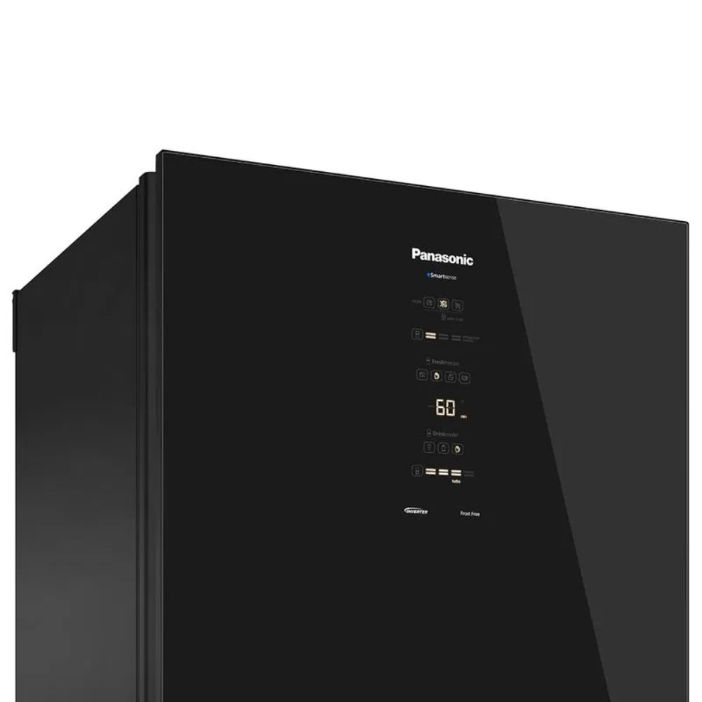 Geladeira Frost Free Panasonic Inverse Duplex 450L Black Glass 220V BB65GVFBB, , large image number 2