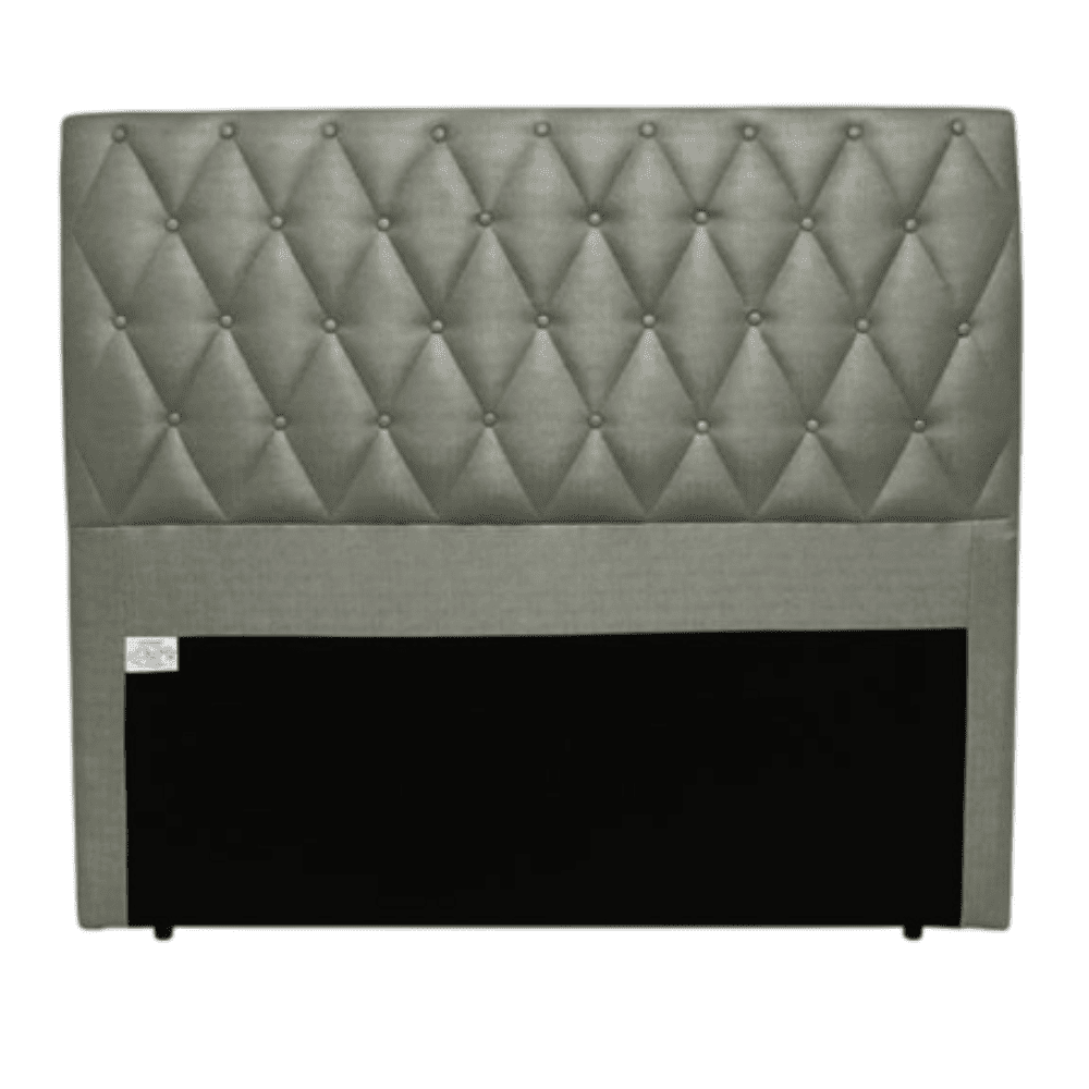 Cabeceira de Casal Estofada 140 cm Veludo Champanhe Ortomagic Excellence