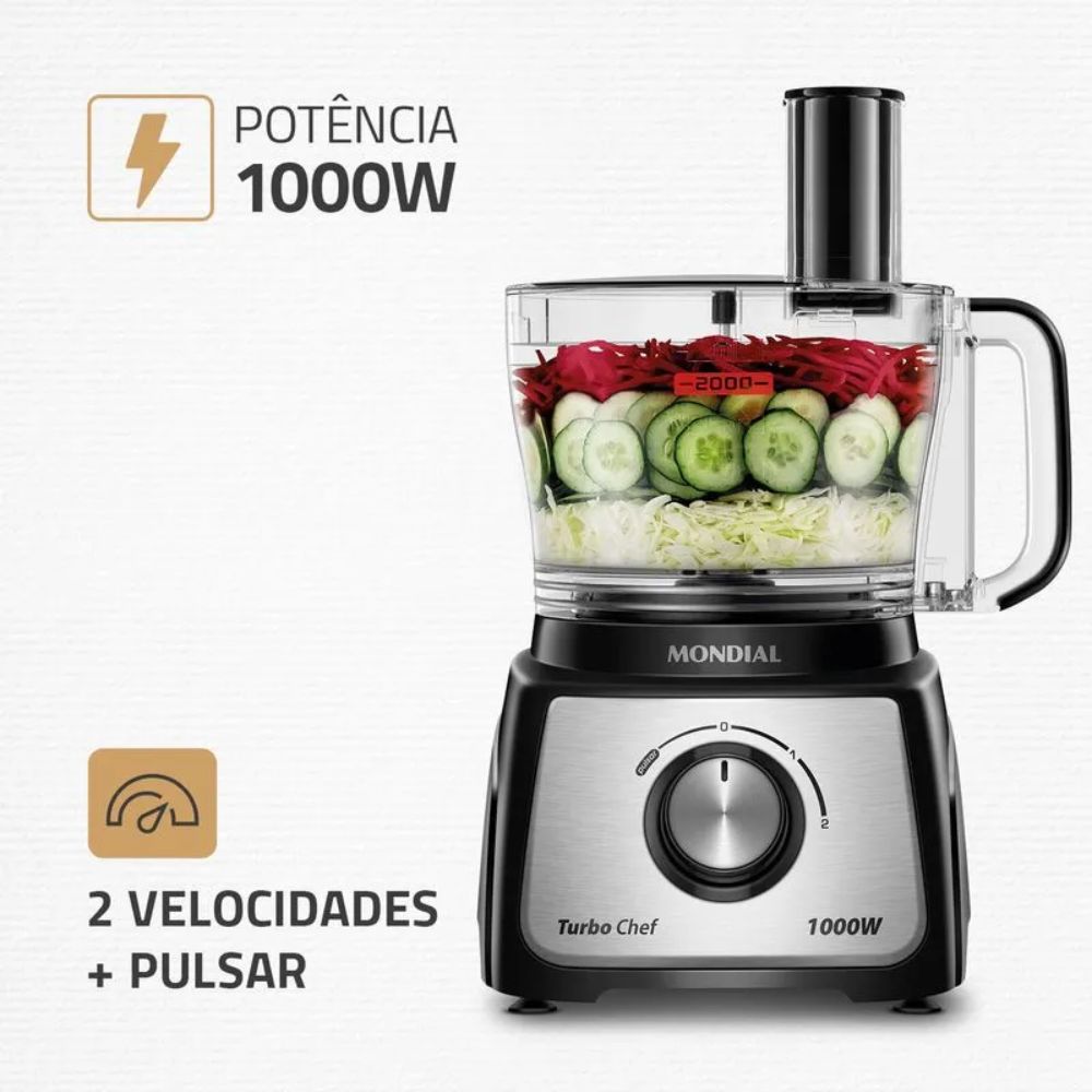 Multiprocessador Mondial Turbo Chef 7 em 1 MPN-01-BE, , large image number 2