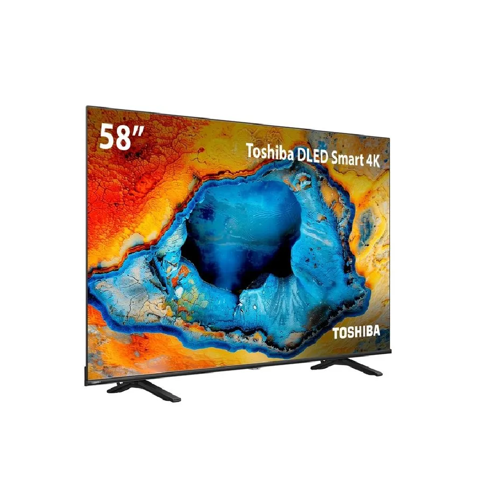 Smart TV 58 Polegadas Toshiba DLed 4K VIDAA Wi-Fi 3 HDMI 2 USB 58C350NS TB031M, , large image number 1