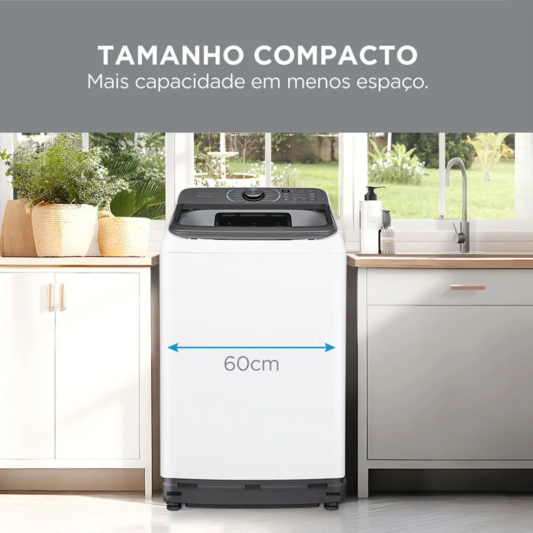 Máquina de Lavar Roupas Midea 16Kg 220V MA512W160WK-05 Branca, , large image number 7
