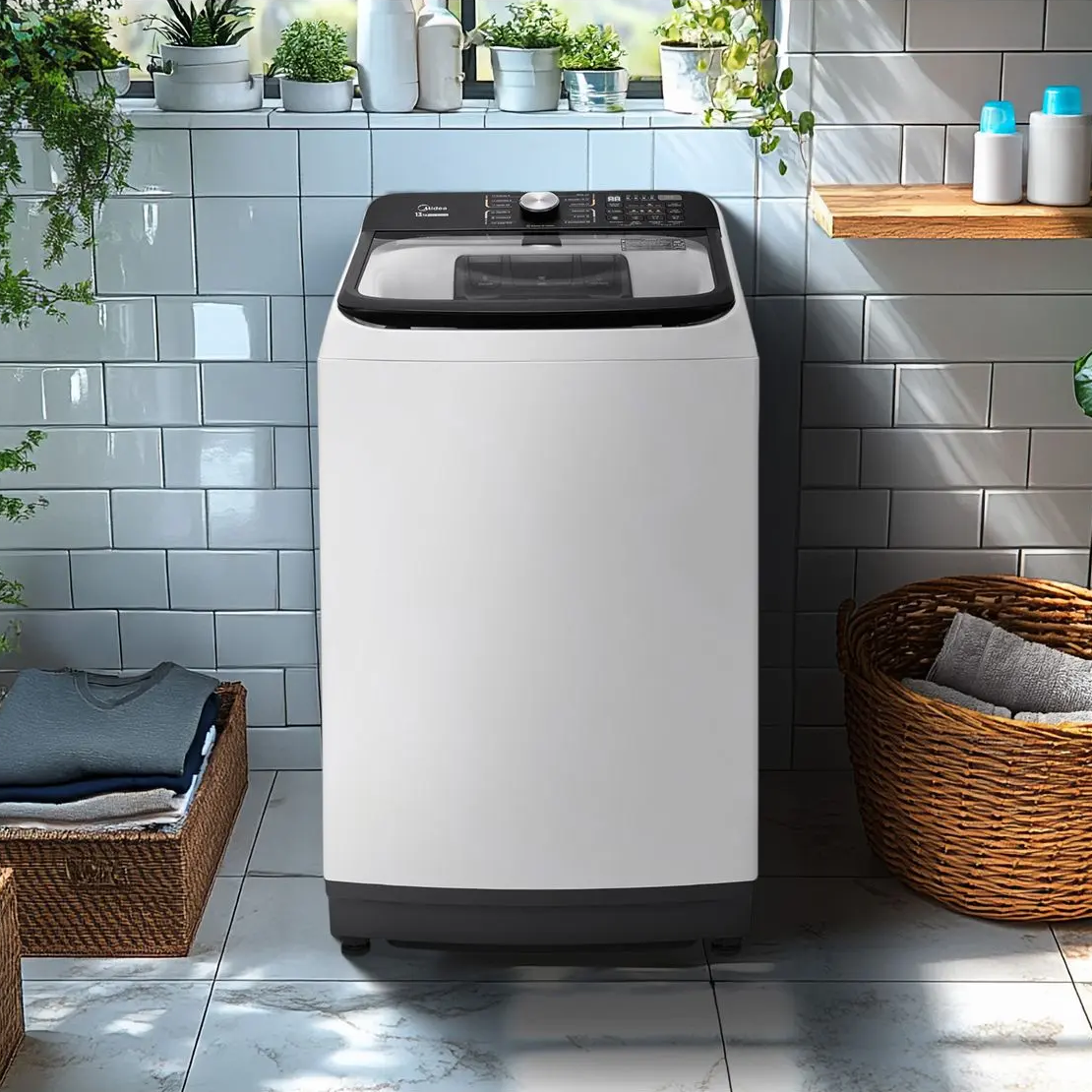 Máquina de Lavar Roupas Midea 13kg 220V Wave Agitator MA512W130AWK-05 Branca, , large image number 1