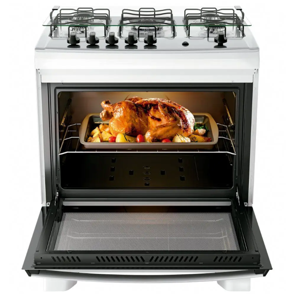 Fog&atilde;o 5 Bocas Dako Mesa Inox Branco 220V Supreme, , large image number 4