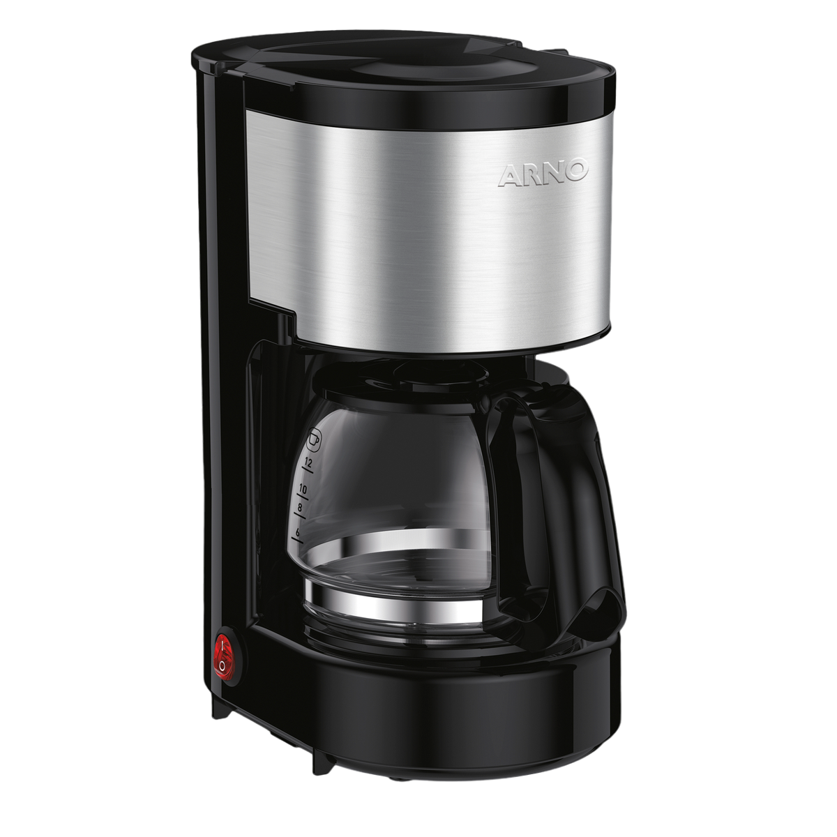 Cafeteira Elétrica Arno Perfectta Inox 12 Xícaras Jarra 600ml CFPI 220V