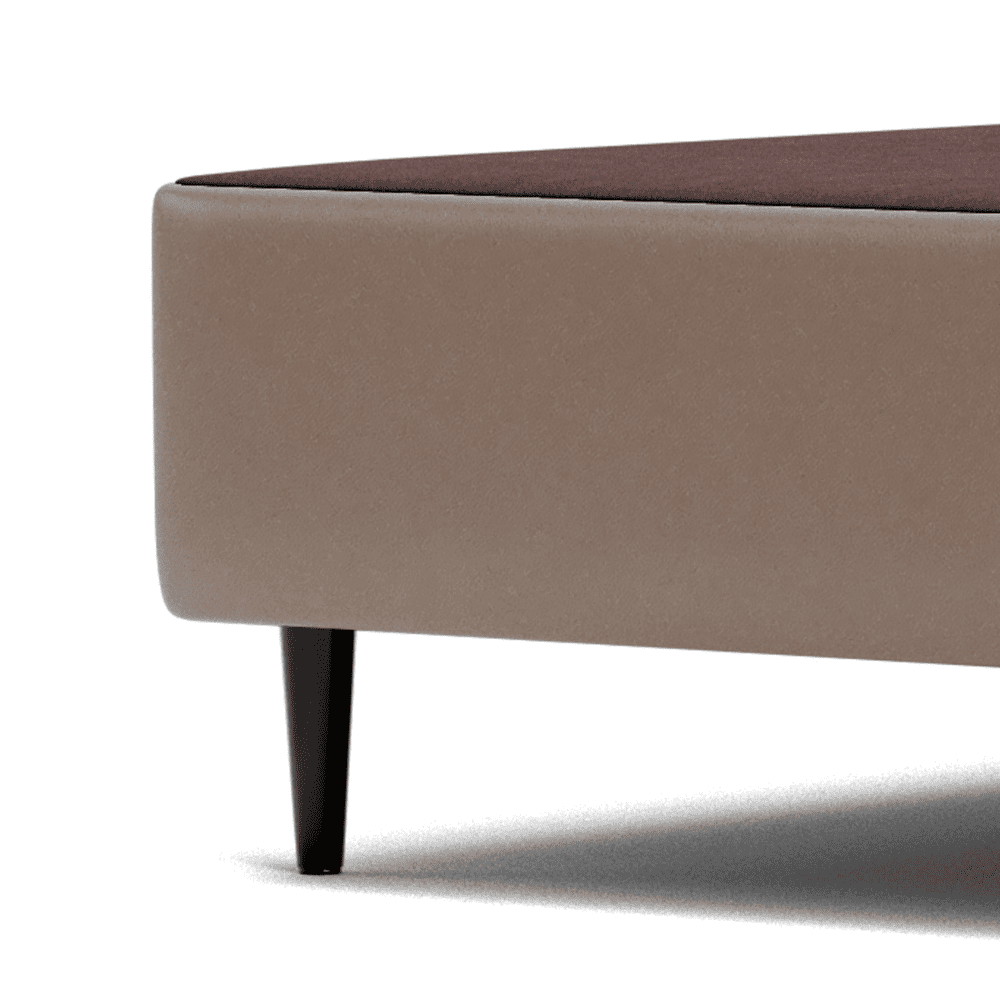 Base Cama Box Casal Sommier Corino Bege 188x138x42 cm Ortobom, , large image number 3