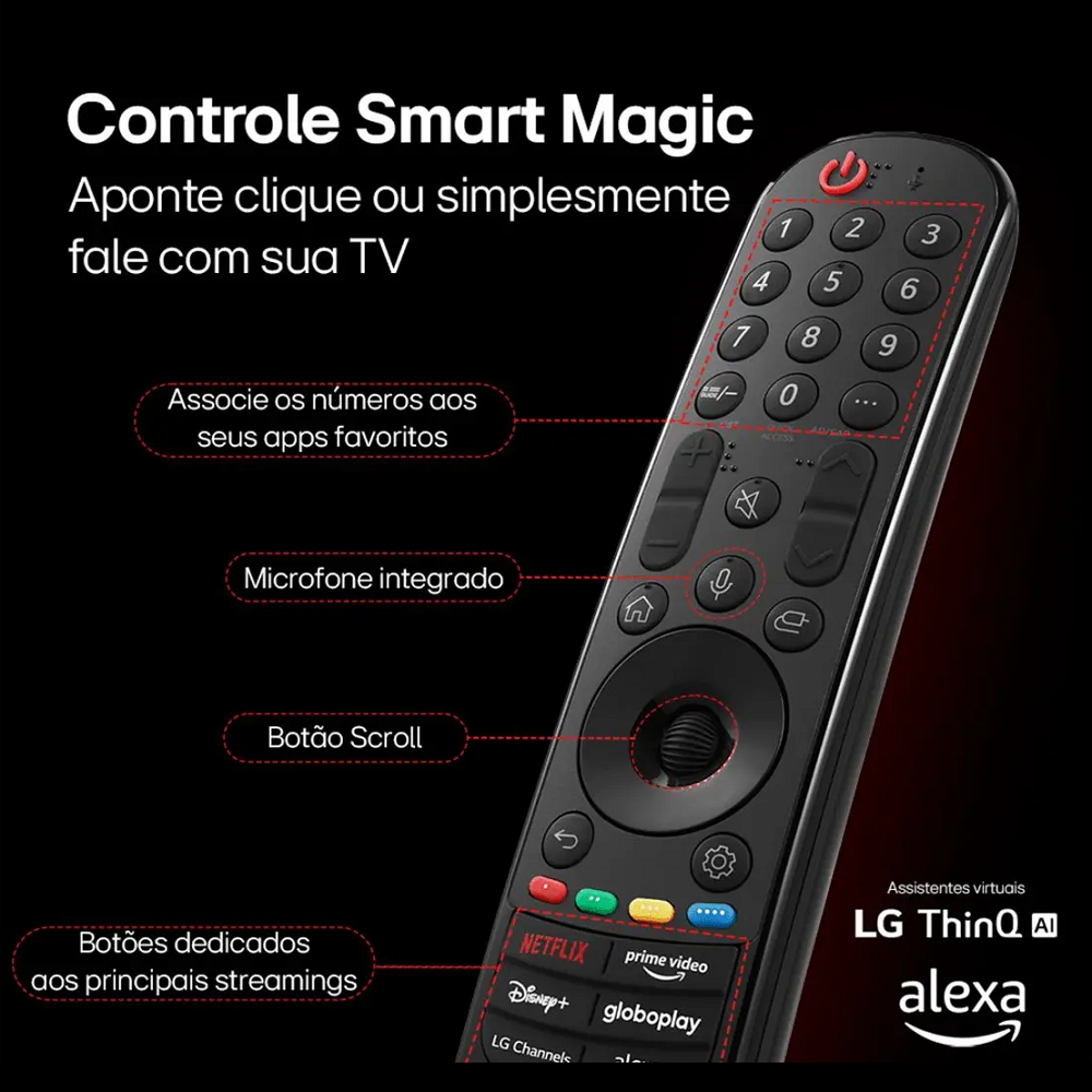Smart TV 65 Polegadas LG LED 4K Wi-Fi com Processador a5 Ger7 3 HDMI 2 USB 65UT8050PSA, , large image number 4