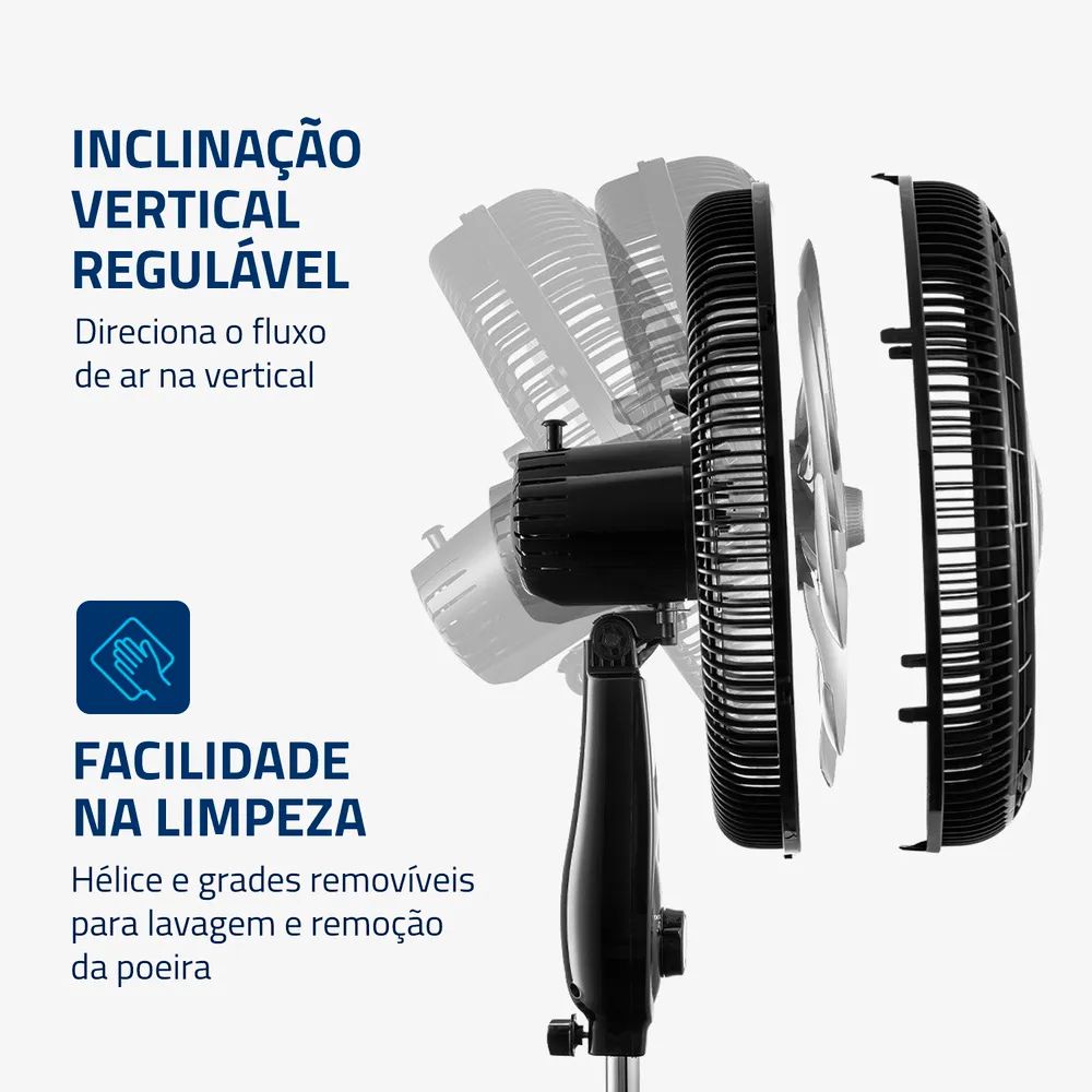 Ventilador de Coluna Mondial 40cm Super Power 6 Pás VSP-40C-NB, , large image number 3