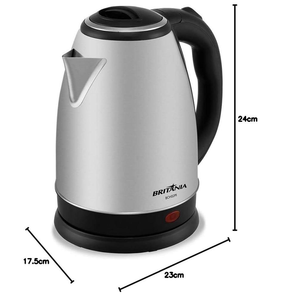 Chaleira Elétrica Britânia BCH02PI 1,8L 220V Inox 1500W, , large image number 4
