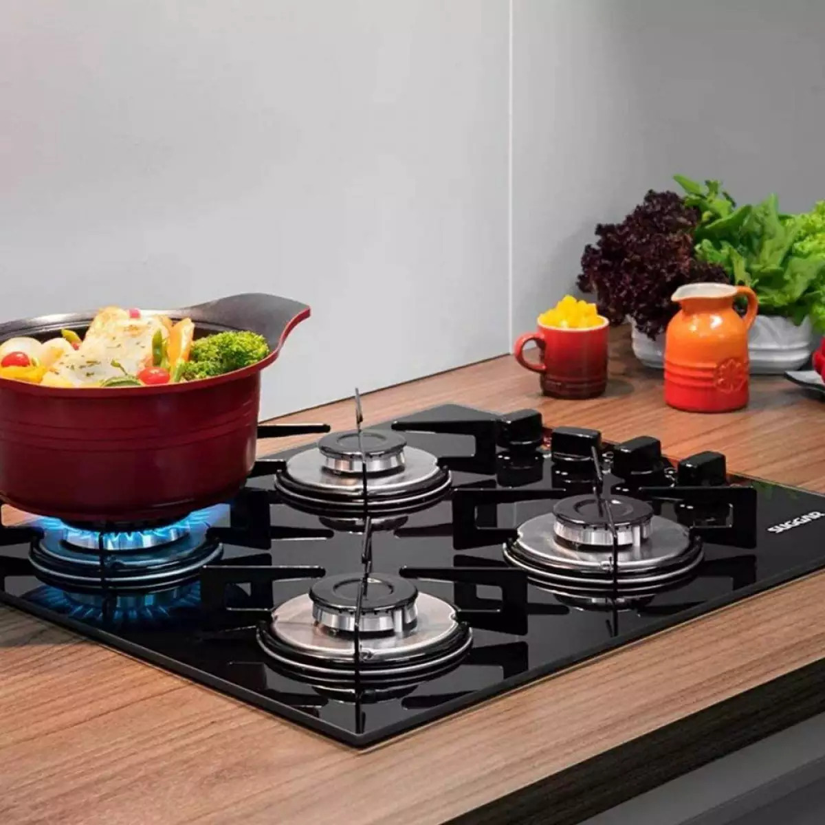 Cooktop 4 Bocas Suggar Mesa de Vidro Bivolt FG4004VP, , large image number 2