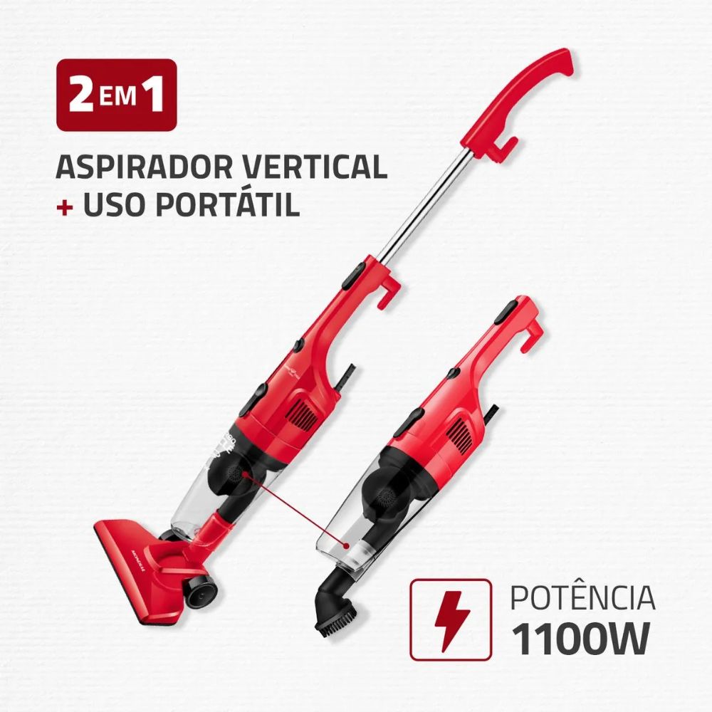 Aspirador de Pó Vertical 2 em 1 Mondial Turbo Cycle 1100W 220V AP36, , large image number 1