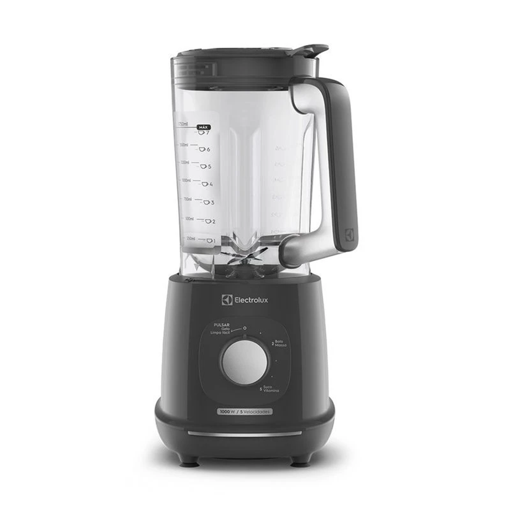 Liquidificador Electrolux Cinza 5 Velocidades Efficient TriForce 2.7L EBL1000 220V 1000W