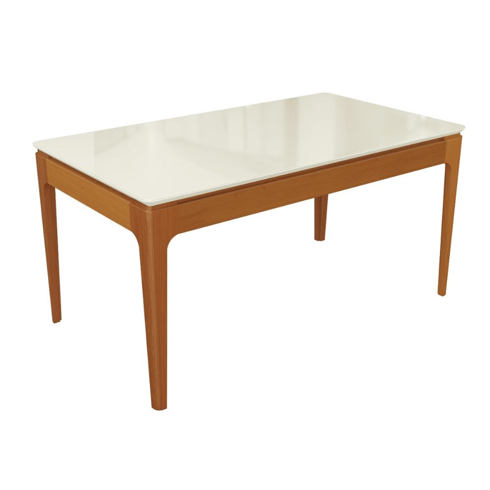 Conjunto Mesa de Jantar Retangular Premium 6 Cadeiras Lola Kappesberg CSJ022CA Canela Off White, , large image number 2