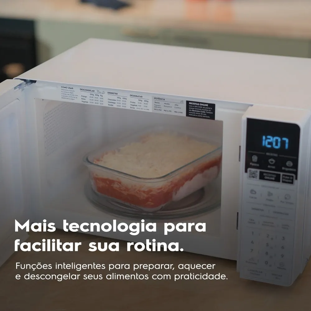 Micro-ondas Electrolux 20 Litros Branco 1200W 220V ME20B, , large image number 4