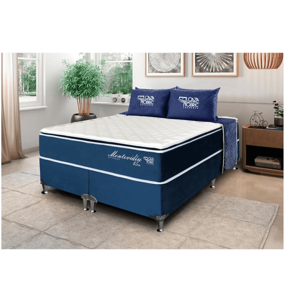 Colch&atilde;o Queen Espuma D45 Montevideu 198x158x30 cm Caza Nobre, , large image number 1