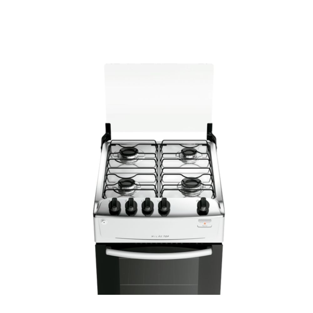 Fogão 4 Bocas Atlas Mesa Inox Acendimento Automático Branco Milão Top Bivolt, , large image number 2