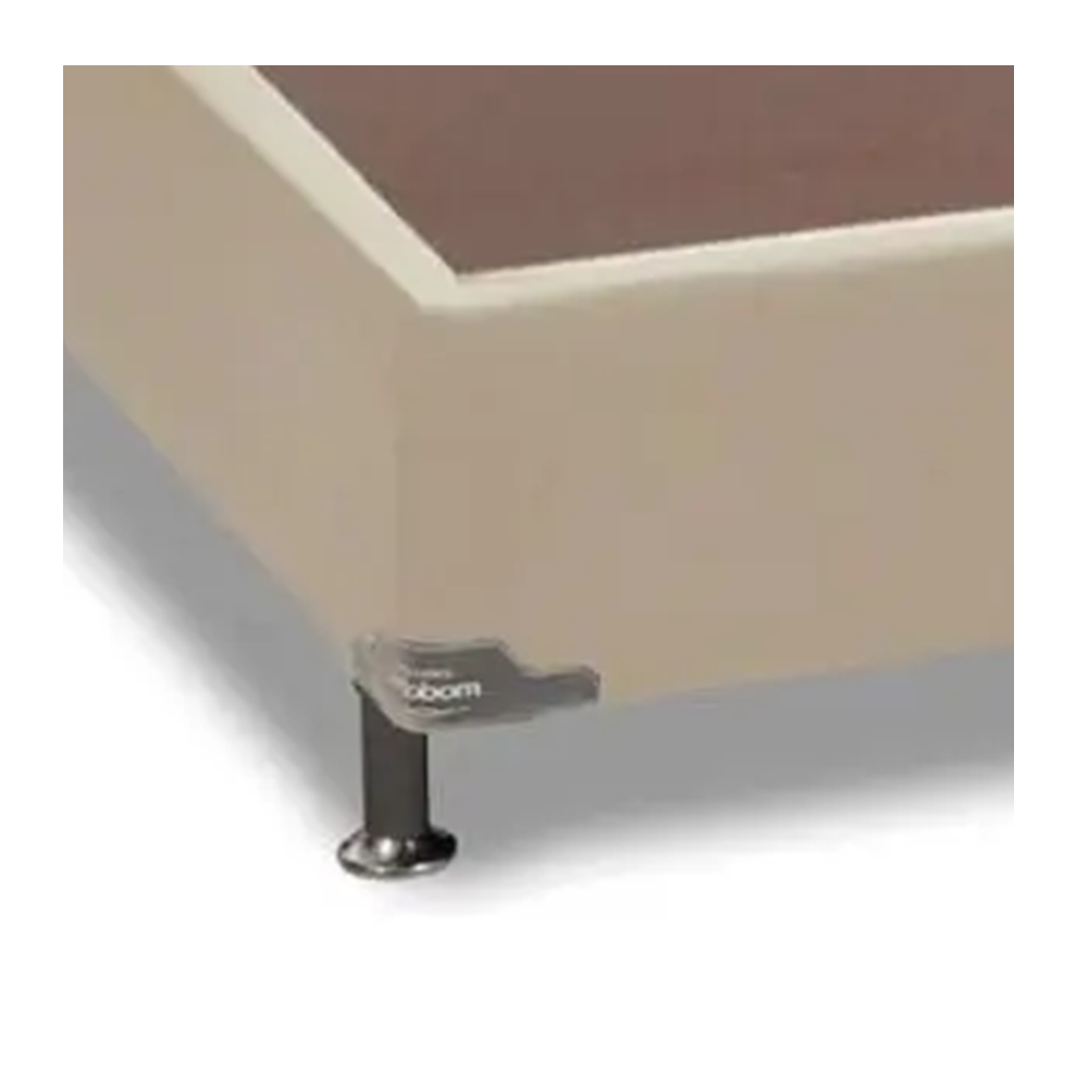 Base Cama Box Casal Sommier Corino Bege 188x138x42 cm Ortobom, , large image number 1
