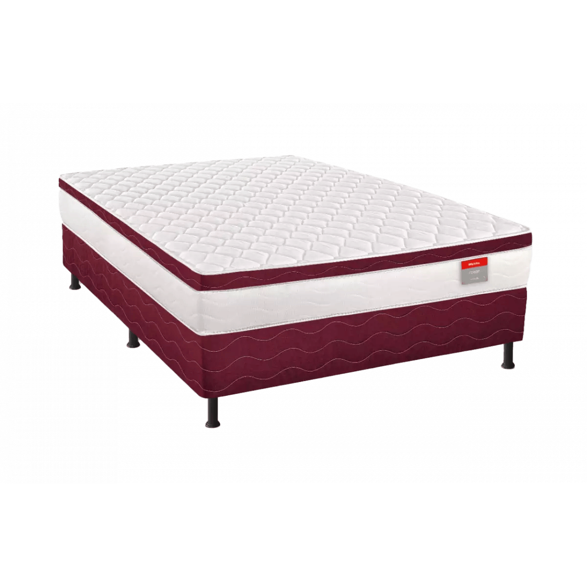 Cama Box Conjugada Casal Espuma D26 Rosen Bonnel 138x188x65 cm Reconflex