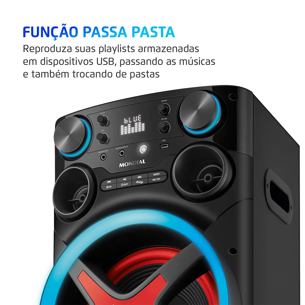 Caixa de Som Torre Mondial MT-2200 Bluetooth 2200W RMS, , large image number 3
