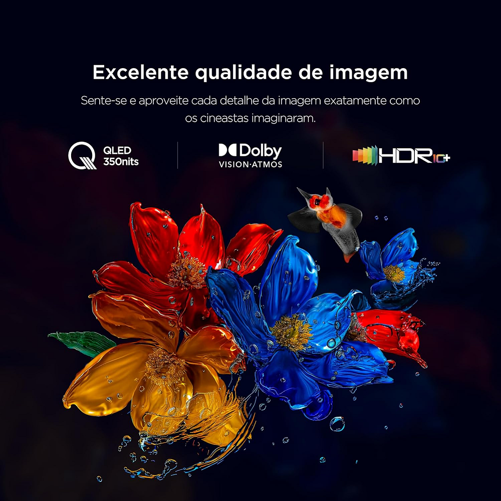 Smart TV 55 Polegadas TCL QLED 4K UHD Wi-Fi Google Tv 3 HDMI 1 USB 55P7K, , large image number 4