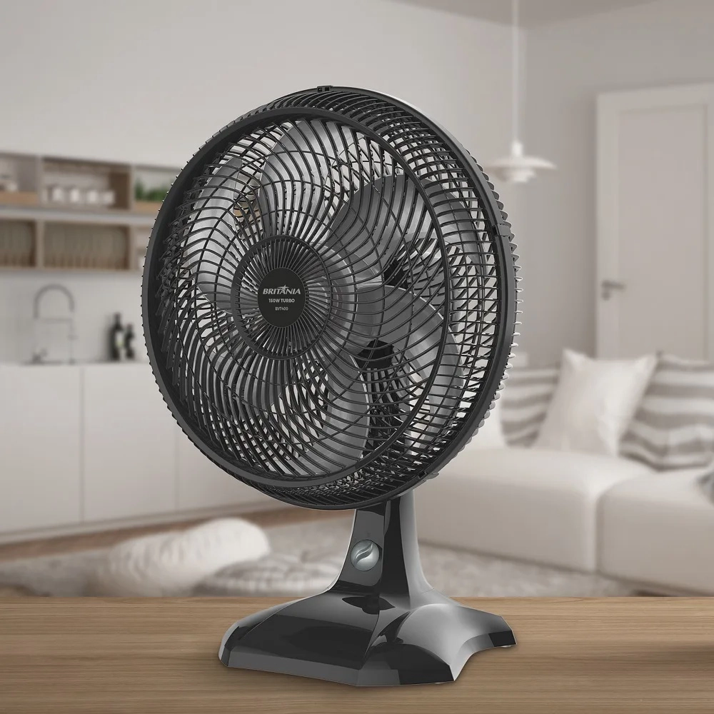 Ventilador de Mesa Britânia 40 cm 6 Pás 2 em 1 150W 220V BVT400 Maxx Force Preto, , large image number 4
