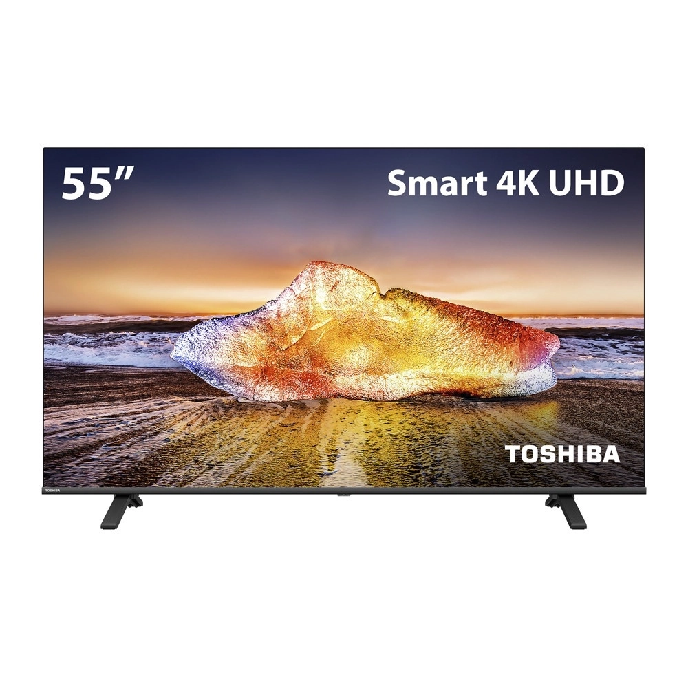 Smart TV 55 Polegadas Toshiba DLED 4K Wi-Fi VIDAA 3 HDMI 2 USB 1 RCA 55C350MS TB023M, , large image number 0