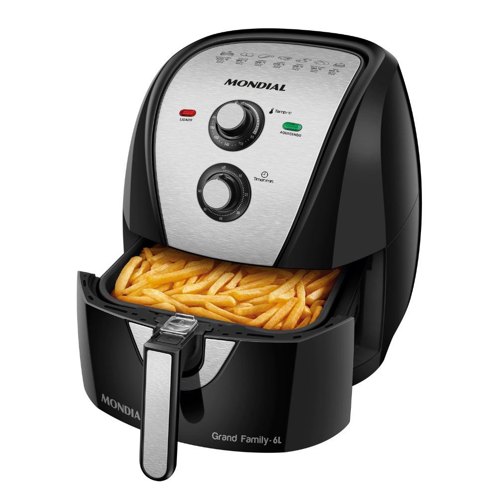 Fritadeira Elétrica Air Fryer Mondial Sem Óleo 6L 1900W 220V AFN-60