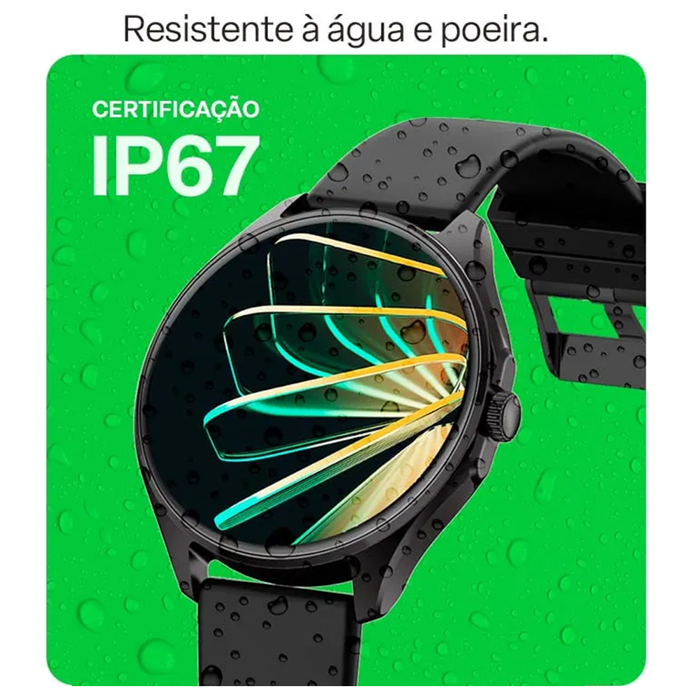 Smartwatch Multi M2R 1,43" Amoled Proteção IP67 Preto - WR206, , large image number 5
