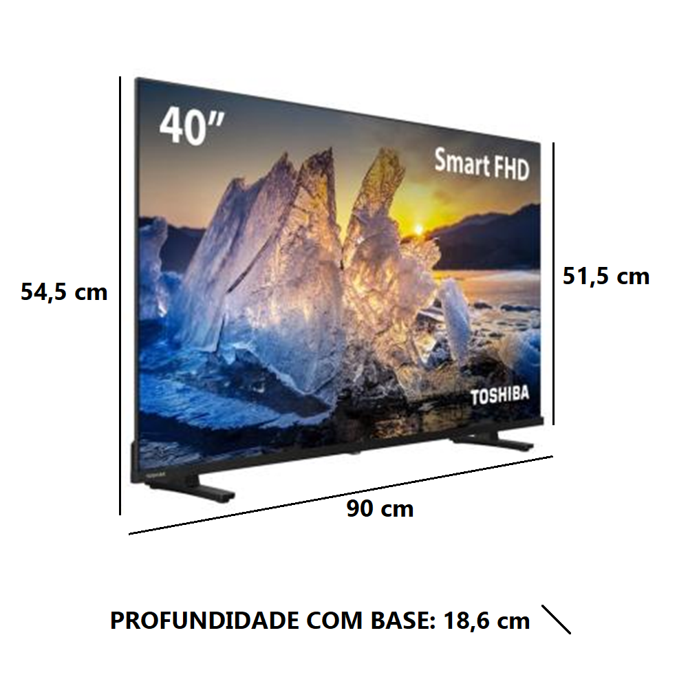 Smart TV 40 Polegadas Toshiba DLED FHD Wi-Fi VIDAA 2 HDMI 2 USB 40V35RS, , large image number 5