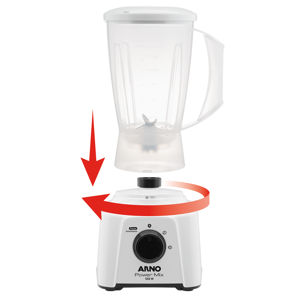 Liquidificador Arno Branco 2 Velocidades 2 Litros 550W 220V LQ12, , large image number 4