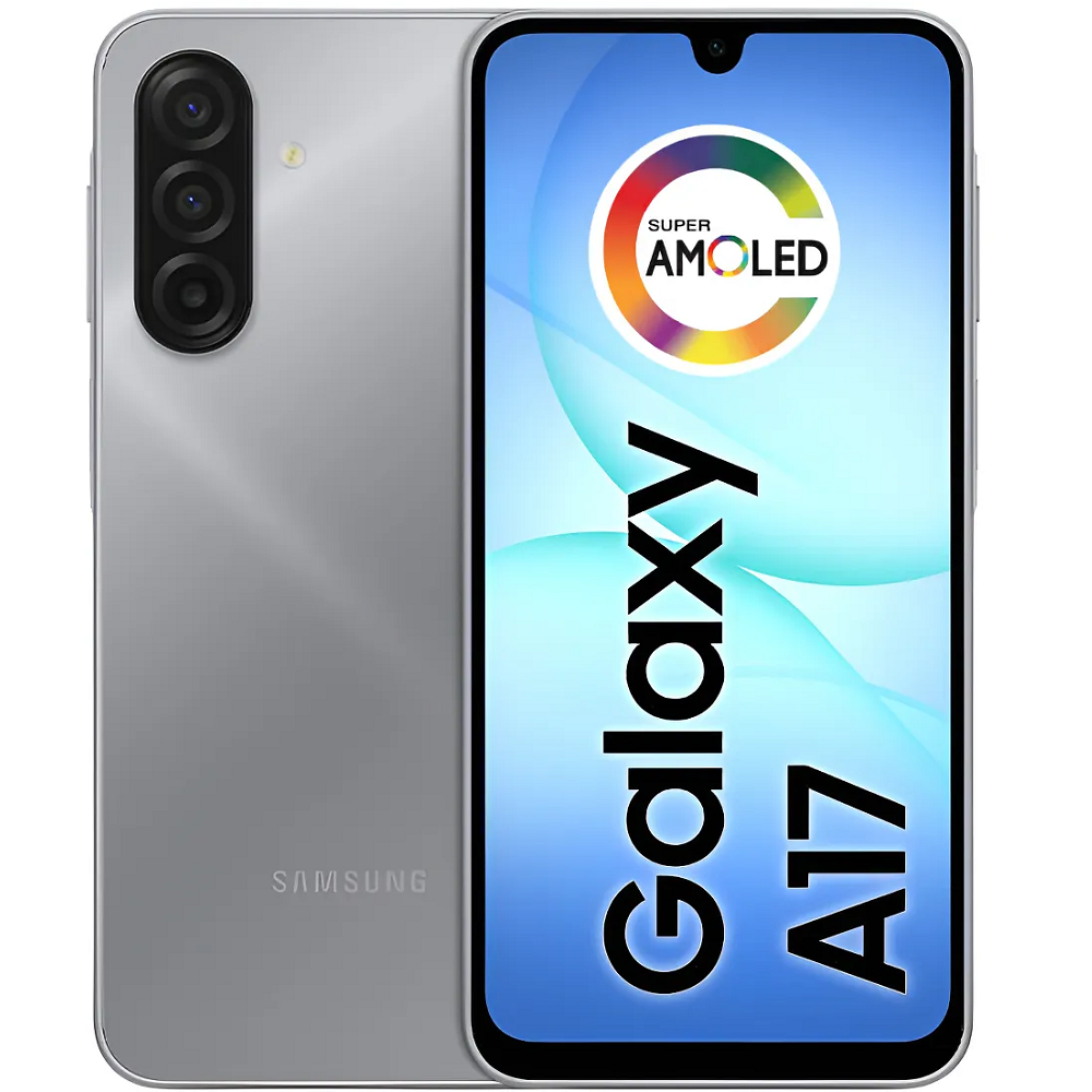 Smartphone Samsung A17 Cinza 256GB 8GB RAM Tela 6,7" C&acirc;mera Tripla + Selfie 13MP