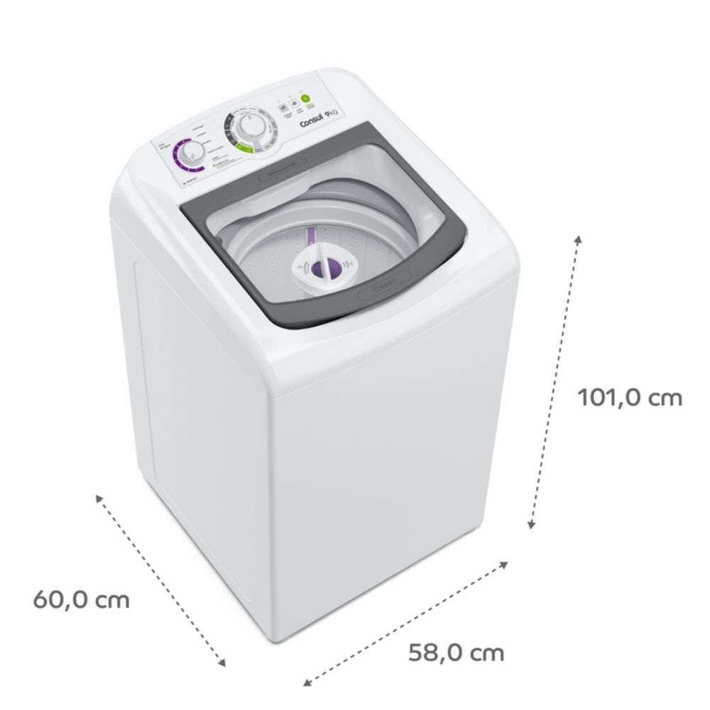 Máquina de Lavar Consul 9Kg CWB09AB com Dosagem Extra Econômica 220V, , large image number 1