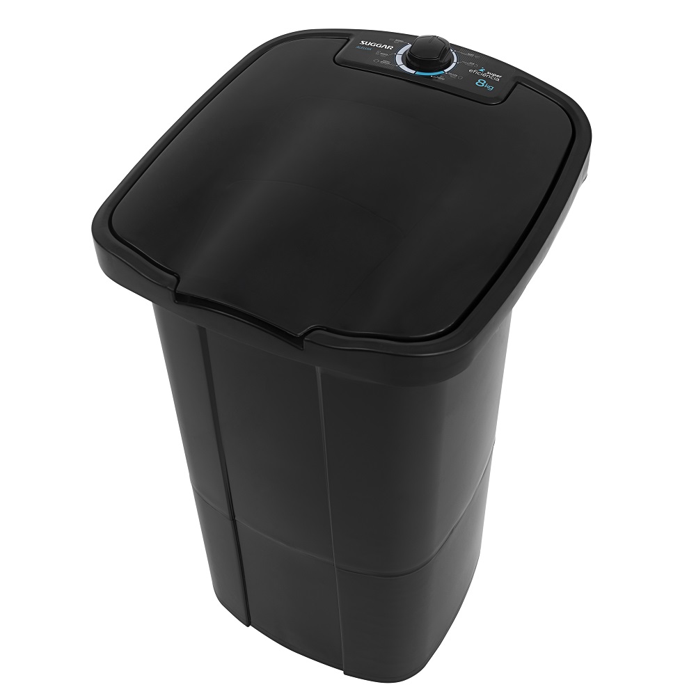 Tanquinho de Lavar Roupas Semi-autom&aacute;tico Suggar 8kg 220V Aleluia AL8002PT Preto, , large image number 3