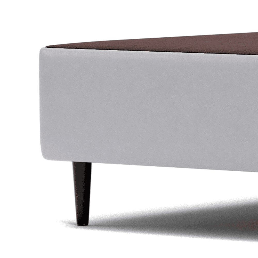 Base Cama Box Casal Sommier Corino Branco 188x138x30 cm Ortobom, Branco, large image number 3