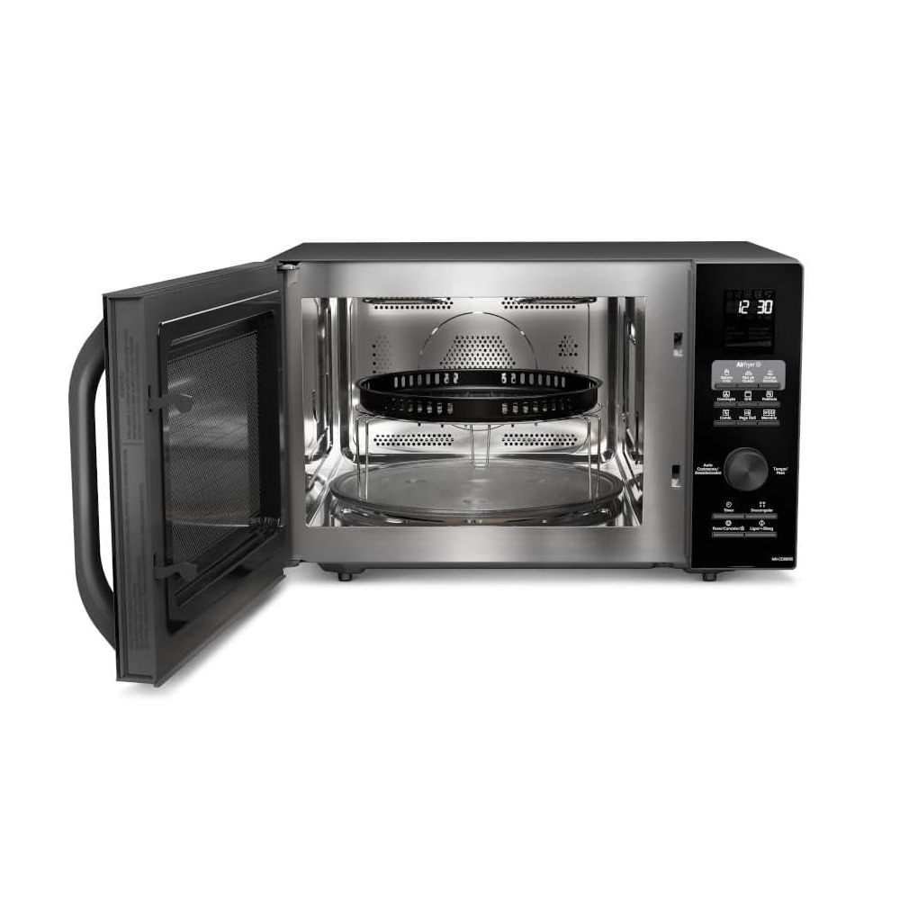 Micro-ondas Panasonic 30 Litros Airfrayer 4x1 NN-CD89NBRUK Preto 900W, , large image number 4