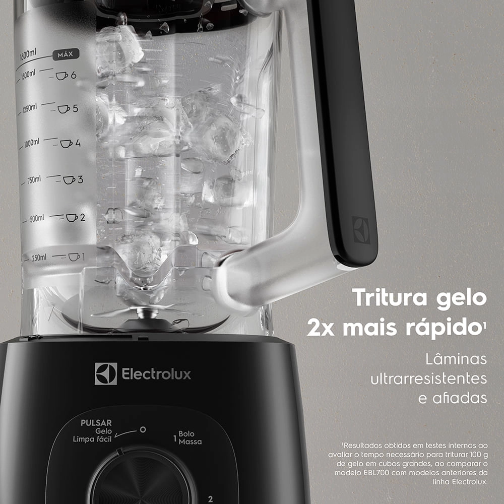Liquidificador Electrolux Preto 3 Velocidades + Pulsar 2,7L Efficient TriForce EBL700 220V 600W, , large image number 7