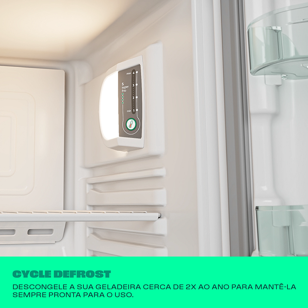 Geladeira Cycle Defrost Consul 2 Portas Branca 332L 220V CRD37M, , large image number 6