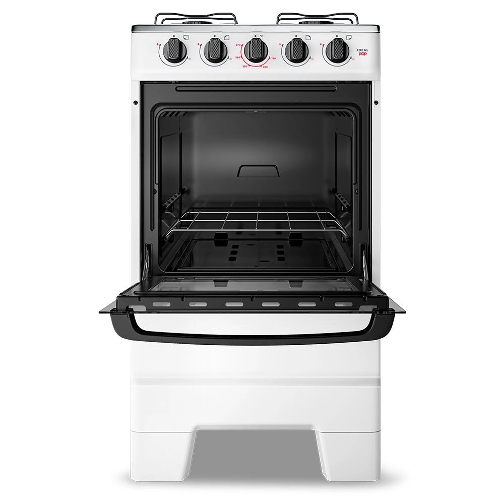 Fogão 4 bocas Esmaltec Mesa de Inox Branco Ideal Pop F4ISB 4120, , large image number 2