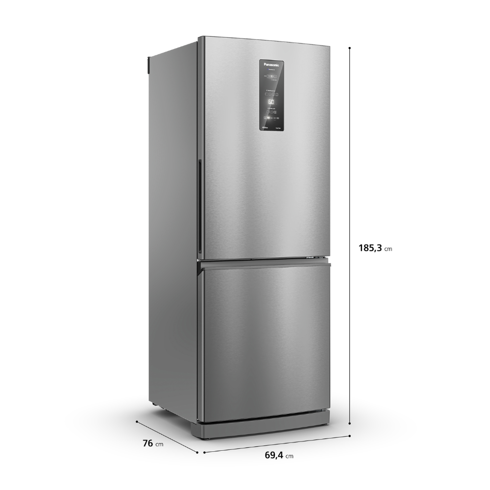 Geladeira Frost Free Panasonic 2 Portas Aço Escovado 460L 220V BB64PV1XB Inverse e Inverter, , large image number 8