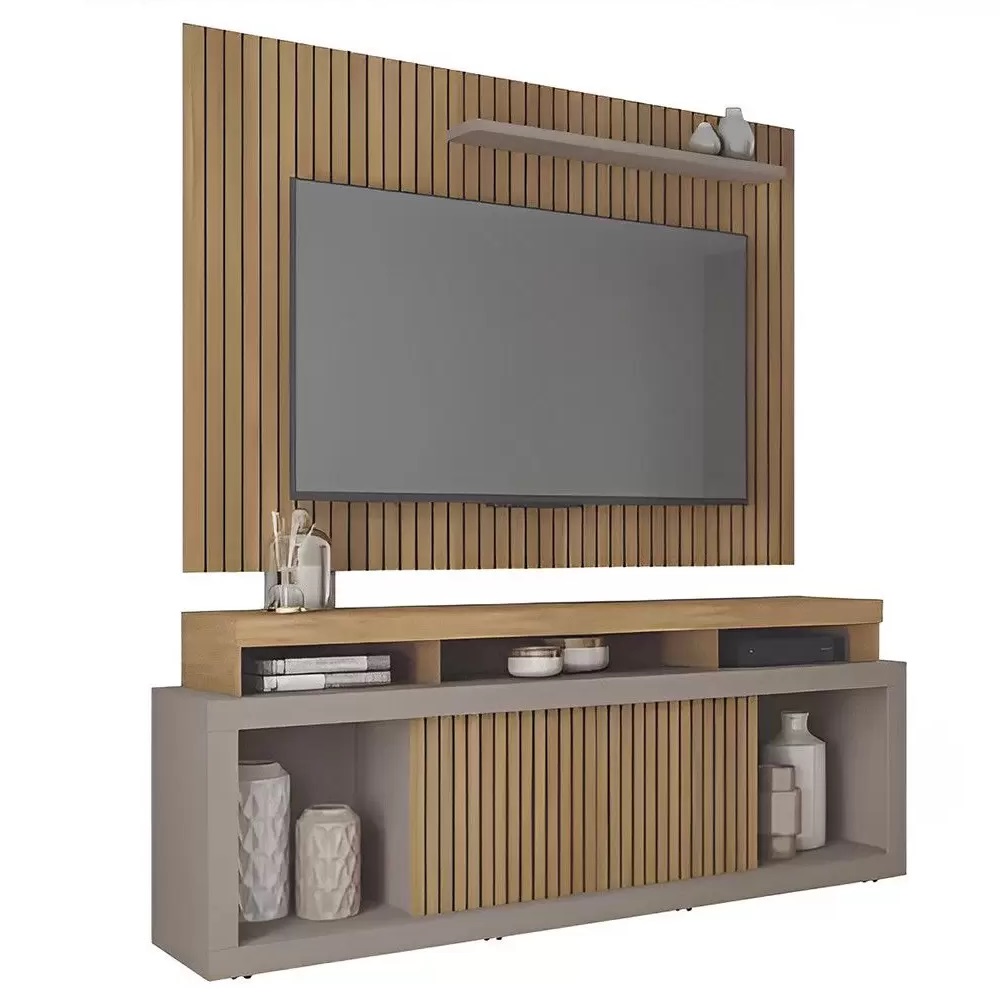Rack com Painel para Tv até 70 Polegadas Buriti Caemmun New Oscar, , large image number 1