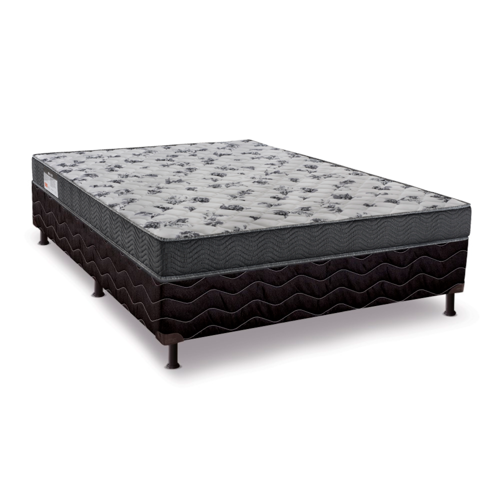 Cama Box Casal com Base Reconflex e Colchao Espuma D33 ISO 100 138x188x60 cm Ortobom