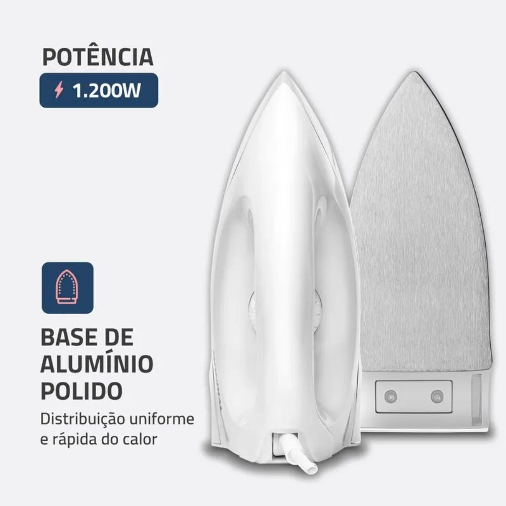 Ferro de Passar Roupa a Seco Mondial 220V FSN-55-W, , large image number 1