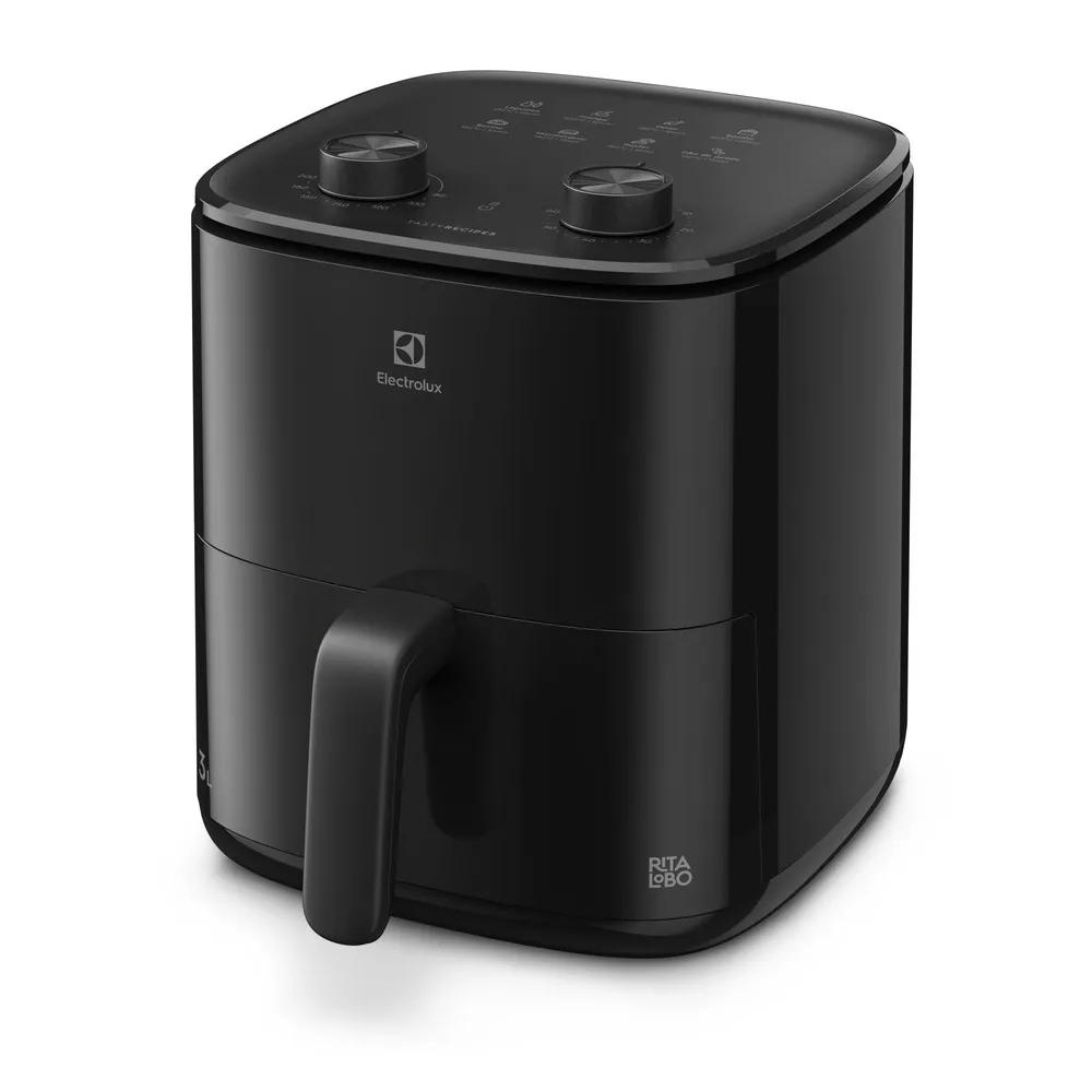 Fritadeira El&eacute;trica Air Fryer Electrolux Sem &Oacute;leo 3 Litros Preta 1200W 220V EAF05