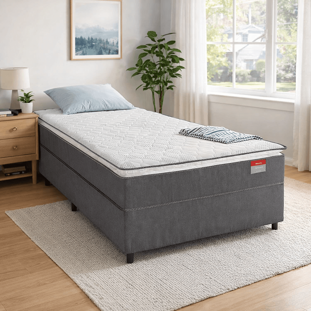 Cama Box Solteiro Conjugada Espuma com Pillow Avance 88x188x67 Reconflex, , large image number 1