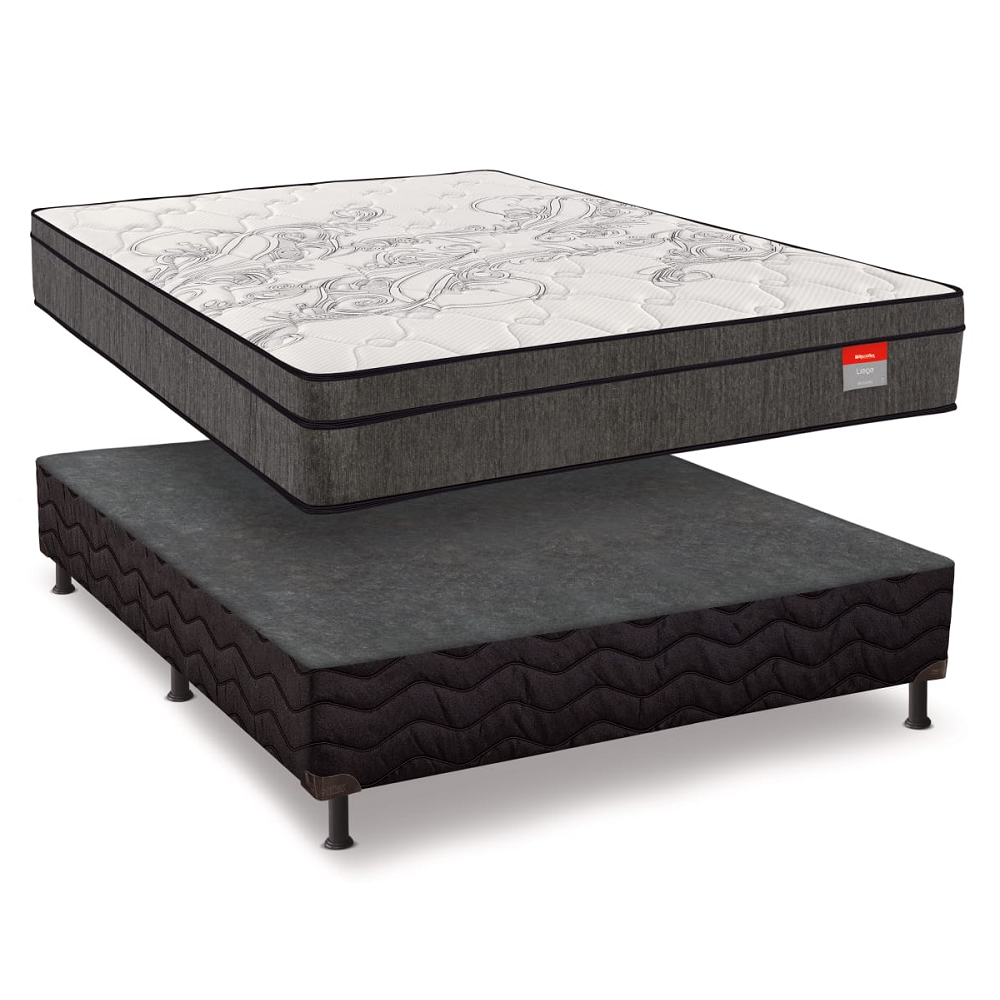Cama Box Casal Molas Ensacadas Liege 138X188X74 Reconflex, , large image number 1