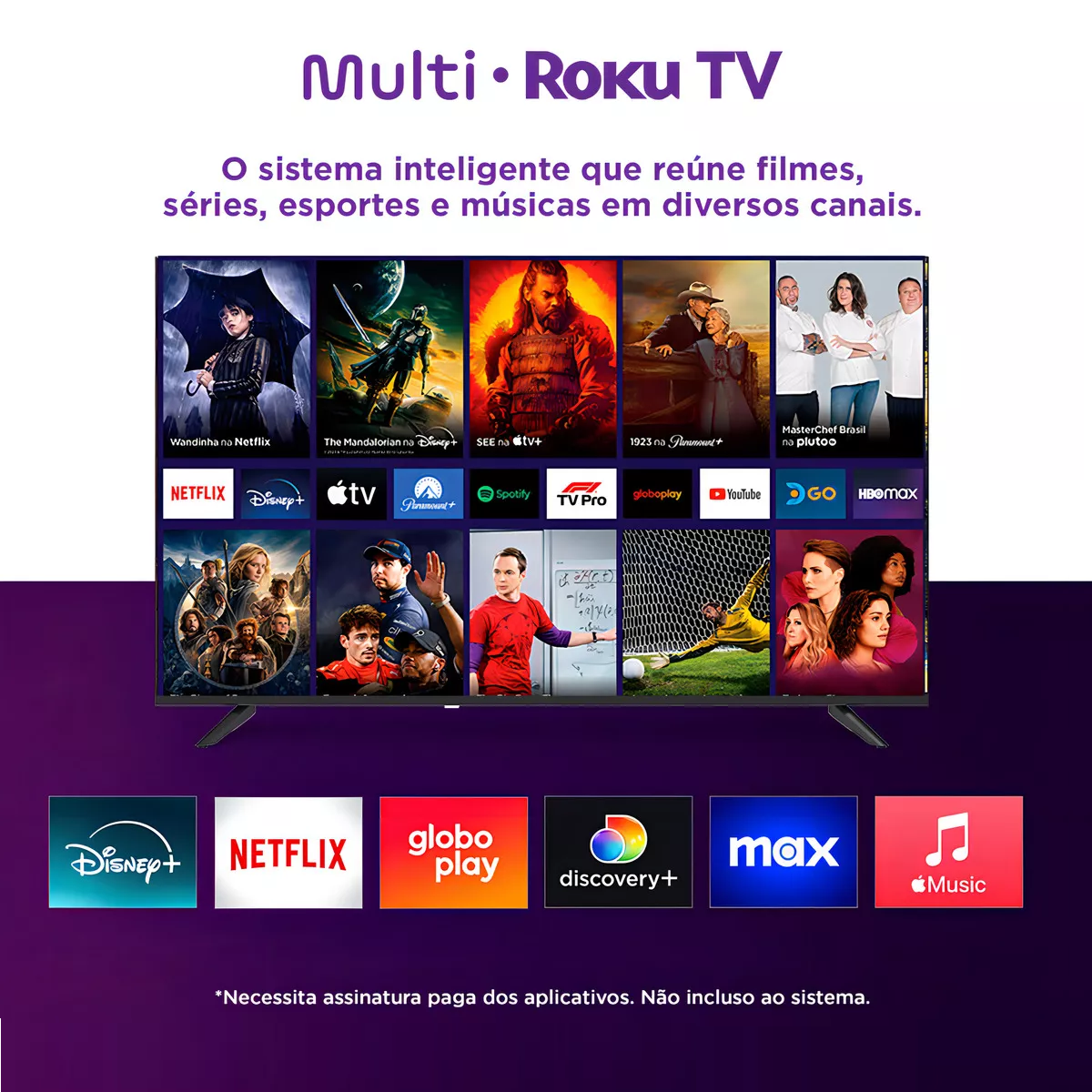 Smart TV DLED 43 Full HD Roku 3 HDMI 2 USB 1 AV Multi TL056M, , large image number 5