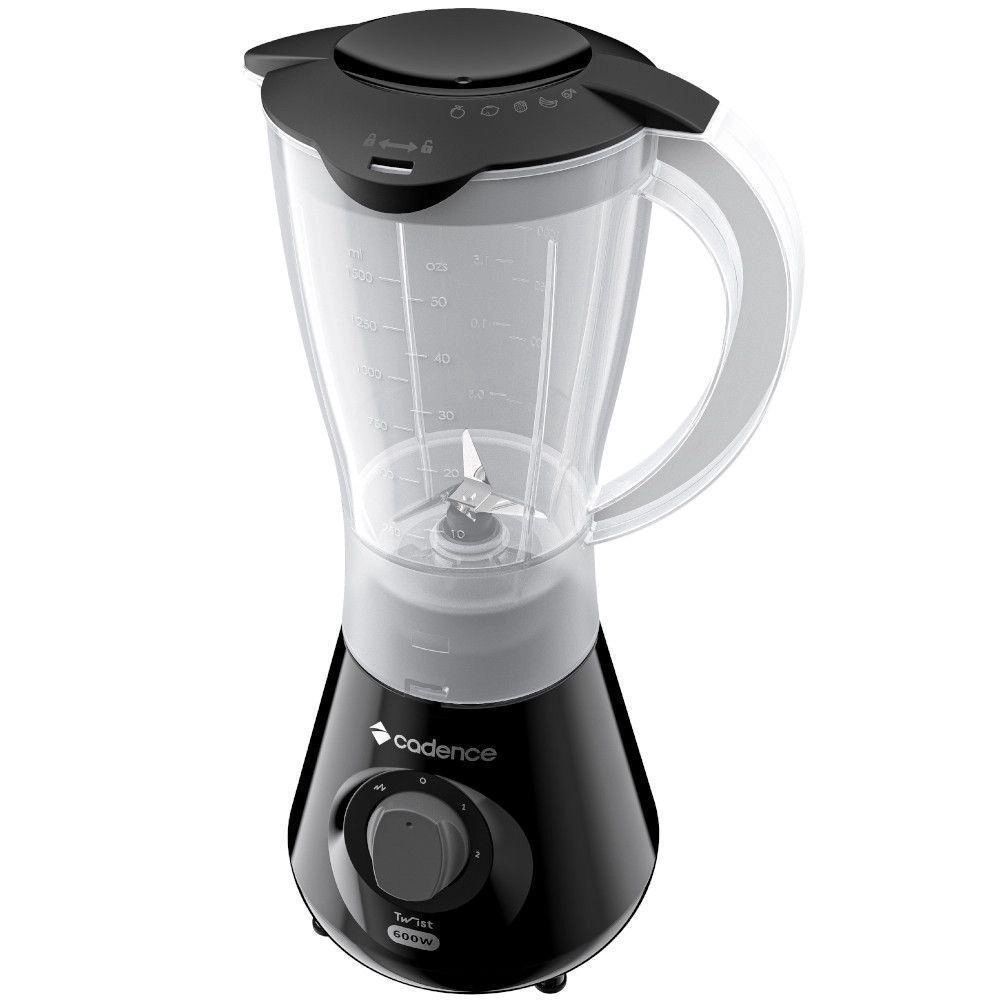 Liquidificador Cadence LIQ100 Twist Preto 2 Velocidades + Pulsar 2,2L 600W, , large image number 4
