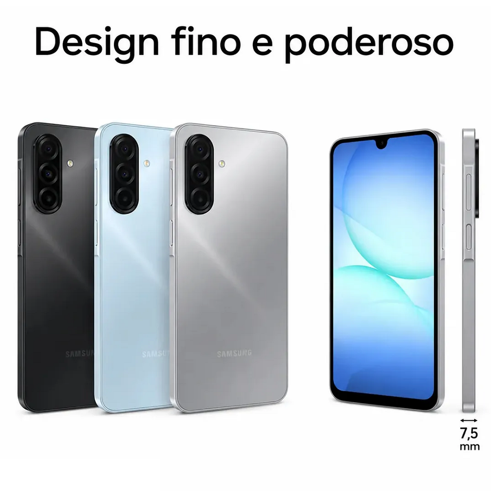 Smartphone Samsung A17 Preto 128GB 8GB RAM Tela 6,7" C&acirc;mera Tripla + Selfie 13MP, , large image number 5